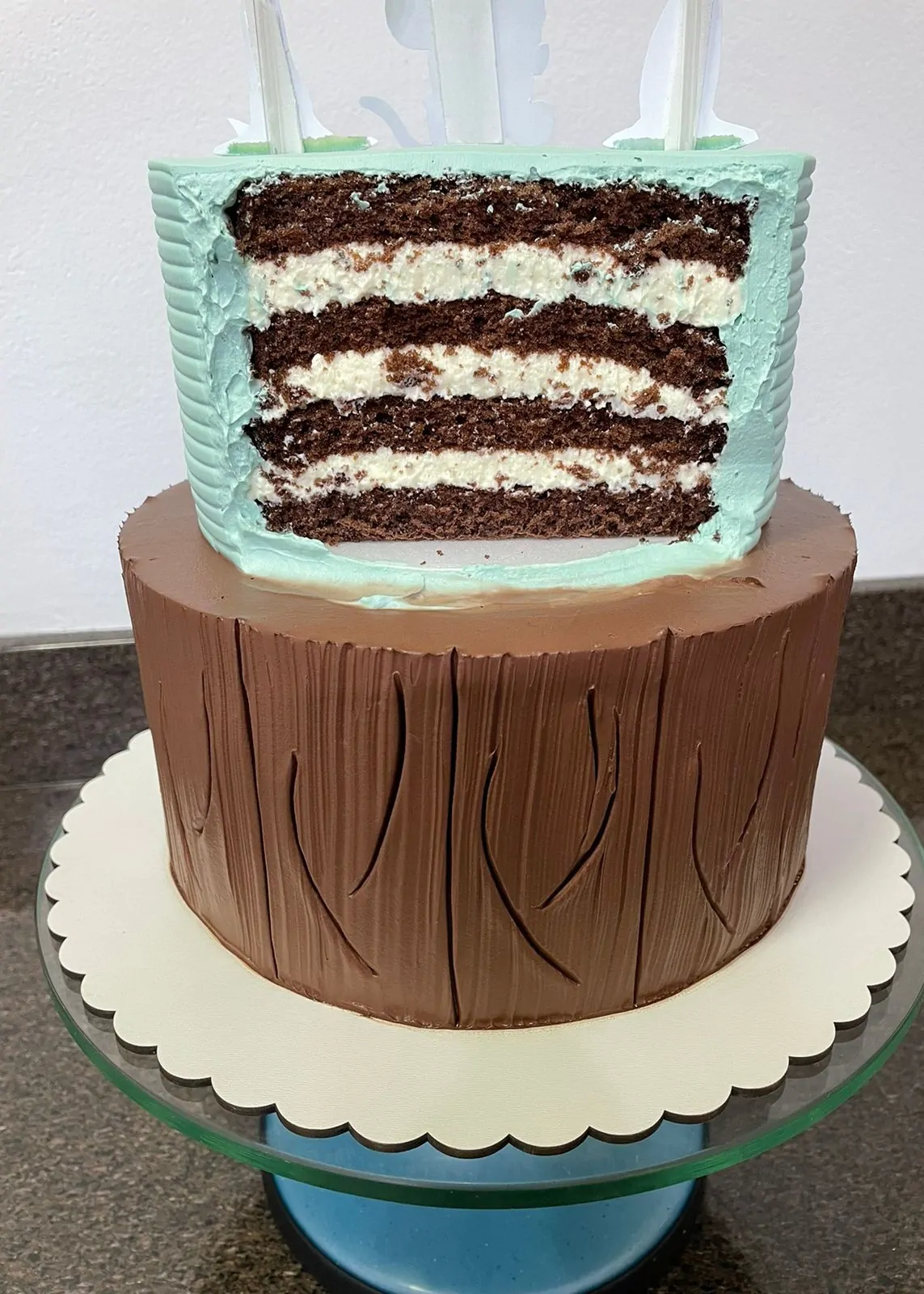 pão de ló de chocolate amanteigada